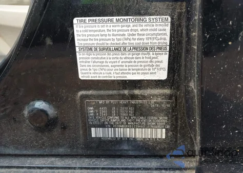 2011 Subaru Legacy 2.5I Premium from USA, damaged, VIN 4S3BMBG6XB3229483